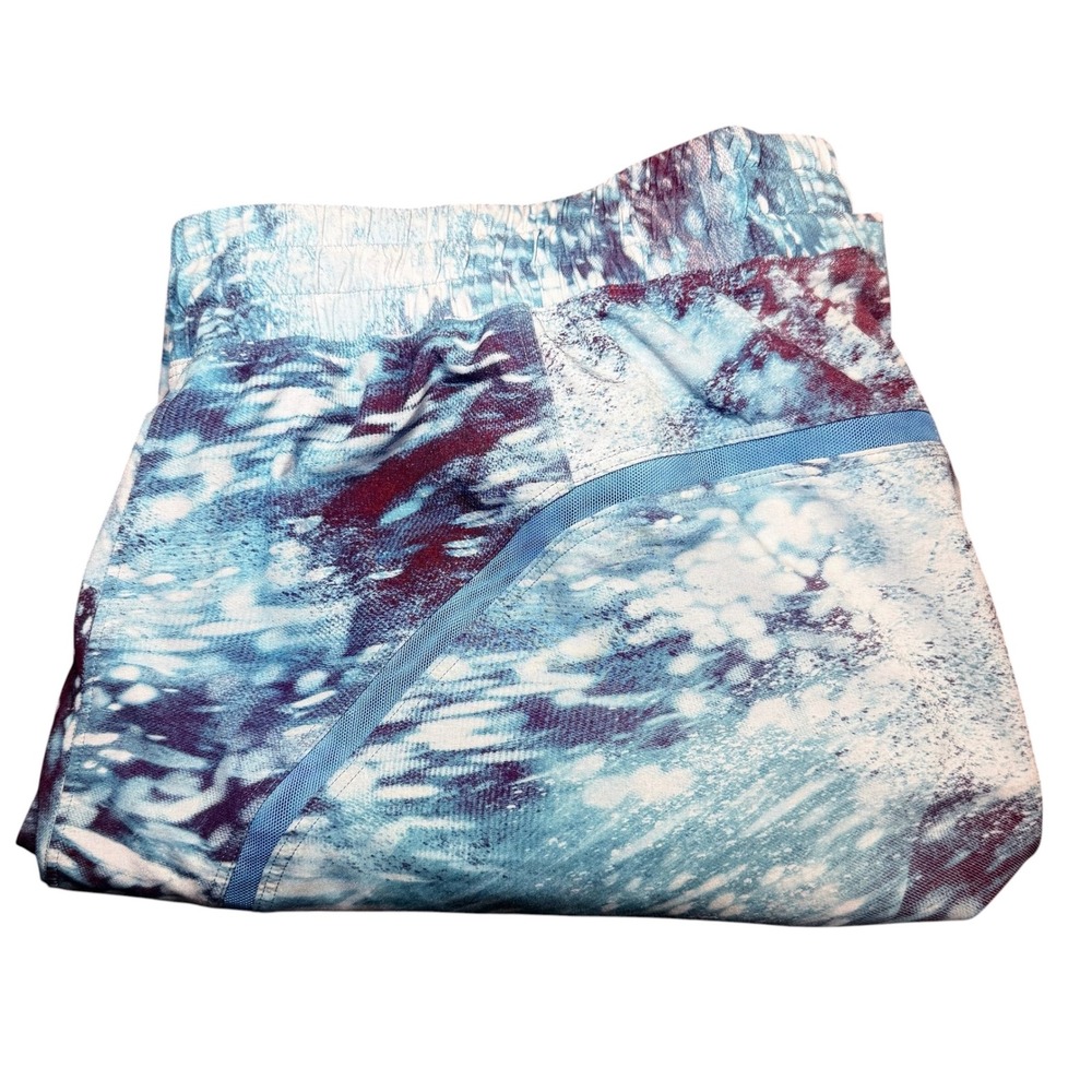 Lululemon Pace Breaker Shorts Mens Medium Blue Purple Abstract Print Athletic